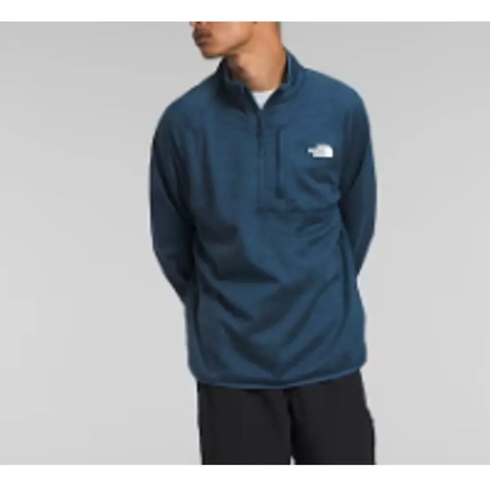 North Face Mens Canyonlands ½-Zip Heathered Blue Sweatshirt Size M